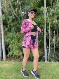 Jaqueta estampada dryfit